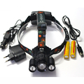 2016 new 3T6 Zoomable Headlamp XML T6 Zoom 8000 Lumens 4 Mode LED Headlight USB Power