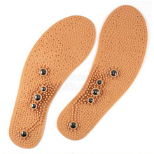 1 pair insoles men foam magnetic health massage feet