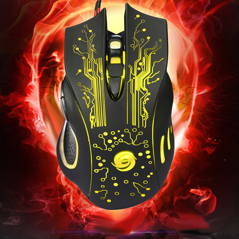 New Promotion 3200DPI LED Optical 6D USB Wired Gaming Game Mouse Pro Gamer Computer Mice For