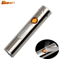 HGHomeart Rechargeable Flashlight with Charger LED Laser Tungsten Wire Smoke Lanterna Keychain Portable Outdoor Camping Light
