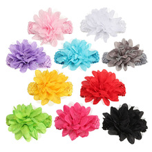 fascinator bebe menina flower Headbands baby headband girls headwear newborn toddler hair band