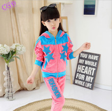 New 2016 Baby Boy Girl Children Clothes Set Baby Set Kids Family Velvety Clothing Tracksuit Full Sleeve T-Shirt+Pants 2pcs Sets
