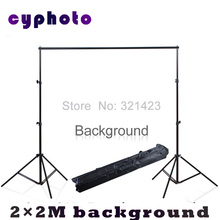 Free shipping 2*2M 6.5FT*6.5FT Professinal Photography Photo Backdrops Background Support System Stands studio + carry bag