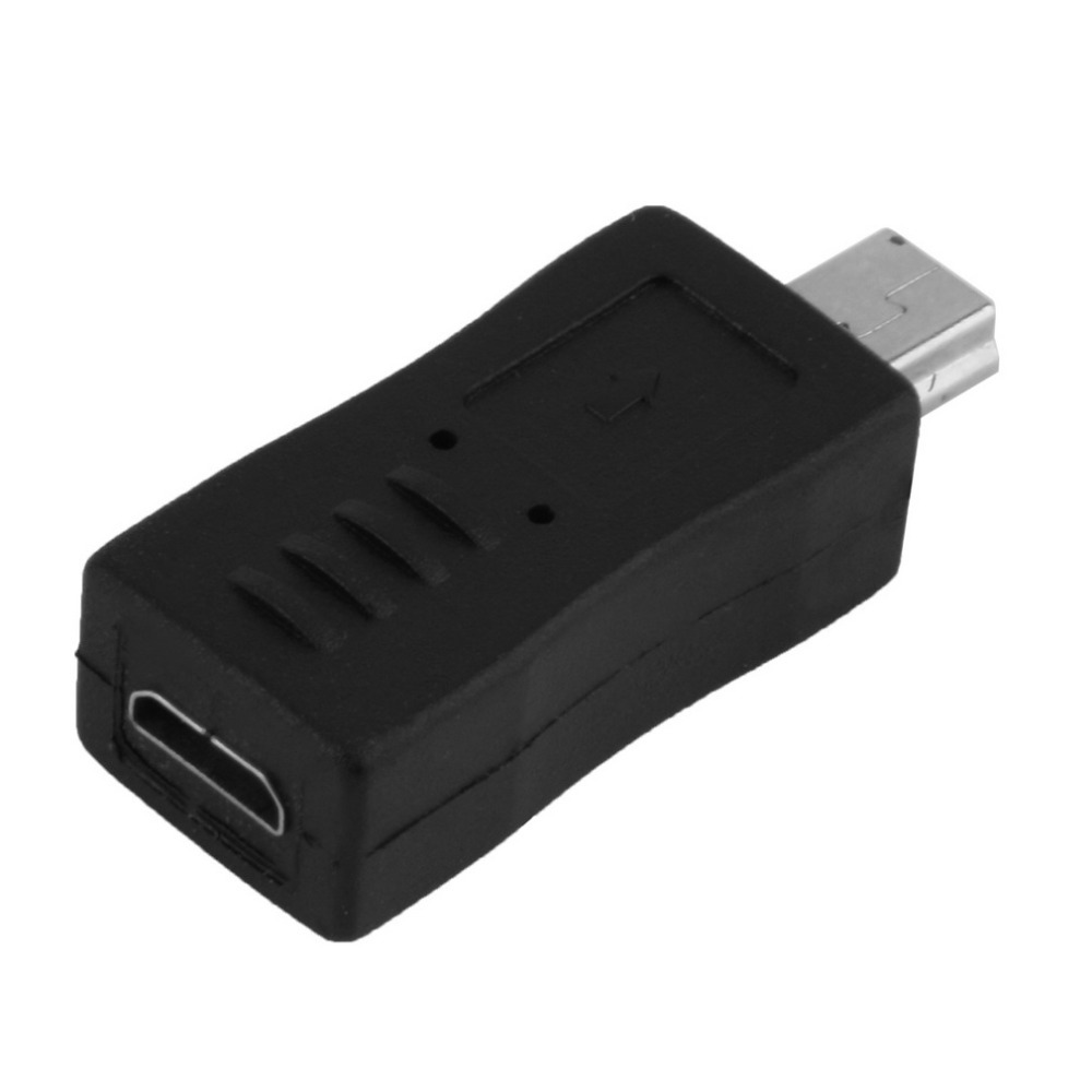 Hot New Black Micro USB Female to Mini USB Male Adapter Converter Adaptor