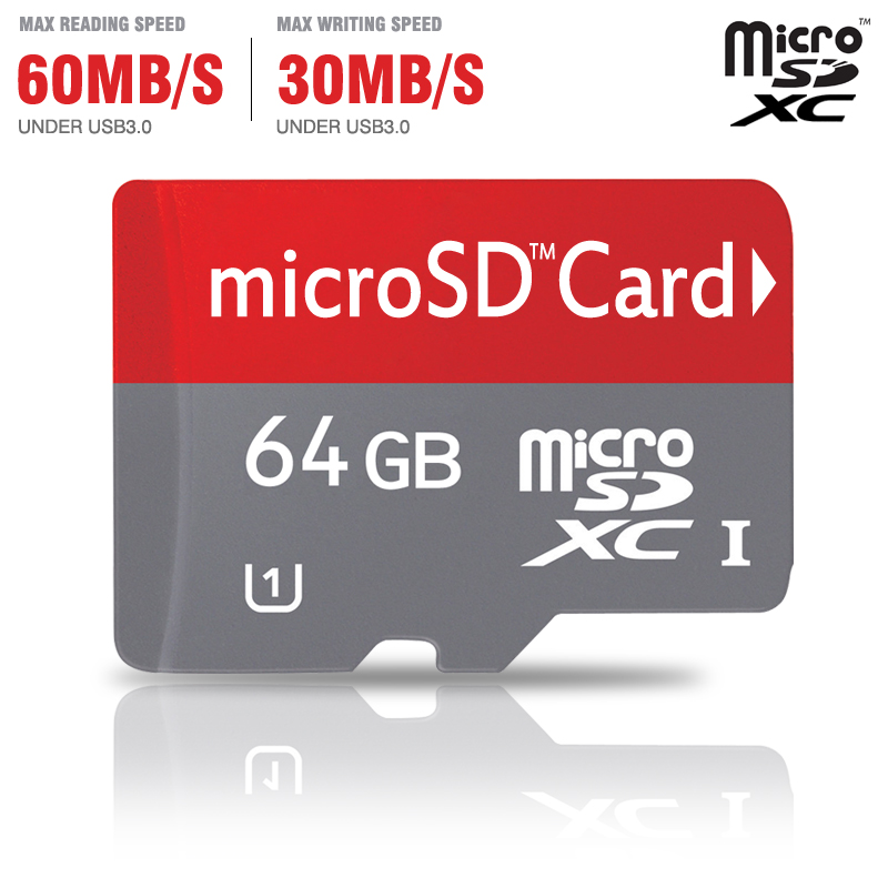 Гаджет  Transflash SDHC memory card Micro SD card 32gb 64GB class 10 micro sd 8GB 16GB TF CARD +SD transfer adapter+card reader None Компьютер & сеть