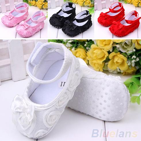 Girl Baby Shoes Crib Comfortable AntiSlip Sandal Princess Toddler 0 18 months 1MCO