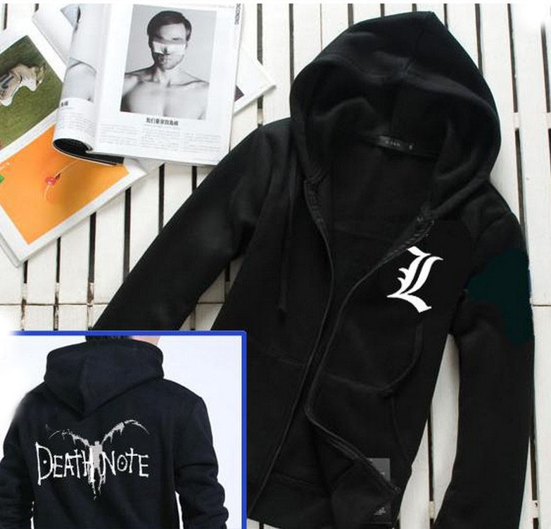 DEATH NOTE L LOG RYUK COSPLAY Hoodie SWEATER Bleach fairy Wings Punk