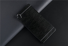 Luxury Brushed Metal Aluminium PC material case For Sony Xperia Z1 L39h Hard Back phone case