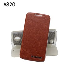 2015 New Lenovo A820 Original Ocube Protective holster with cover leather case For A 820 Smartphone