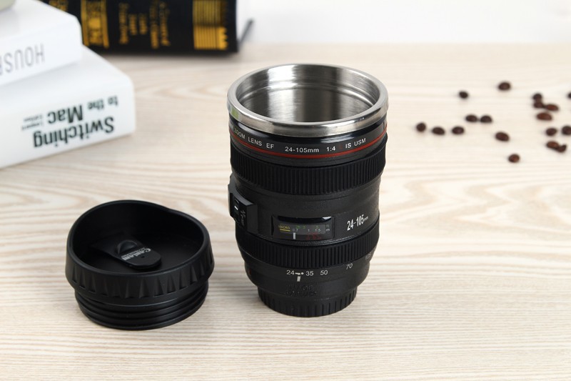 CPAM Stainless Steel Coffee Camera Lens Mug Cup Caniam Logo The 5Th Generation Wholesale 400ml M101