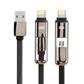 SIANCS 2 in 1 Micro USB Charger Cable Fast USB Data Cable Adapter For iPhone 5s