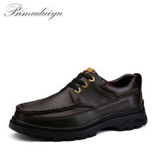 New Fashion British Style Vintage Men Shoes Genuine Leather Men Flats Casual Shoes Loafers Casual Low Cut Shoes Large size 37~48