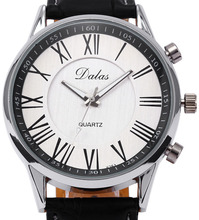 2015 NEW Brand MEN BOY Dress Casual Quartz Male Clock Faux Leather Wristwatch Quality Gift relogio