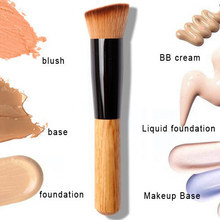 1 PCS High Quality Powder Brush Wooden Handle Multi Function Blush Brush Mask Brush Foundation Makeup