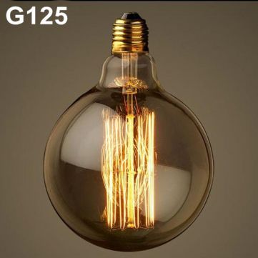 220V Incandescent Vintage Bulb E27 40W Retro Edison Style Light Bulbs G125 tungsten lamp Wholesale Price