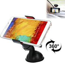 Universal 360degree spin Car Windshield Mount cell mobile phone Holder Bracket stands for iPhone samsung Smartphone