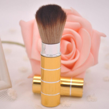 2016 Hot!Retractable Dome Blush Brush Aluminum Eyeshadow Brushes, Make-up Accessories, Cosmetic Makeup Tools Women Girls
