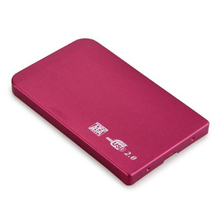 new fashion External Enclosure Case for Hard Drive HDD 2.5″ Usb 2.0 Ultra Slim Sata Hdd Portable Case Red