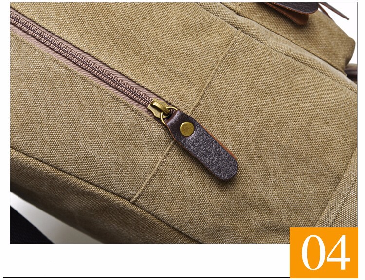 Fashion Cute Pig Nose Vintage High quality boy school bag Casual Travel Bags men Canvas Backpack (15)