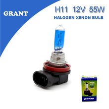 GRANT H11 Single Halogen Bulb Super White blue 5000K Quartz Glass Xenon Dark Blue Car HeadLight Replacement Lamp 12V 55W