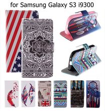 S3 Case 2015 New Wallet Flip PU Leather Cover Case for Samsung Galaxy S III S3