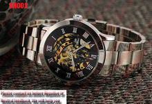 luxury top quality men s skeleton wristwatch military watches Free shipping
