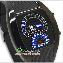 Nueva moda segunda generación RPM Turbo azul luz LED Digital relojes de pulsera Michael reloj