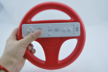 Free Shipping 1pcs Mulit-colors Mario Kart Racing Wheel Games Steering Wheel for Wii Remote Game Controller