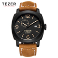 Luxury Brand TEZER 2016 Fashion Watches Men Wristwatches Automatic Mechanical Watches Genuine Leather Strap Male Clock