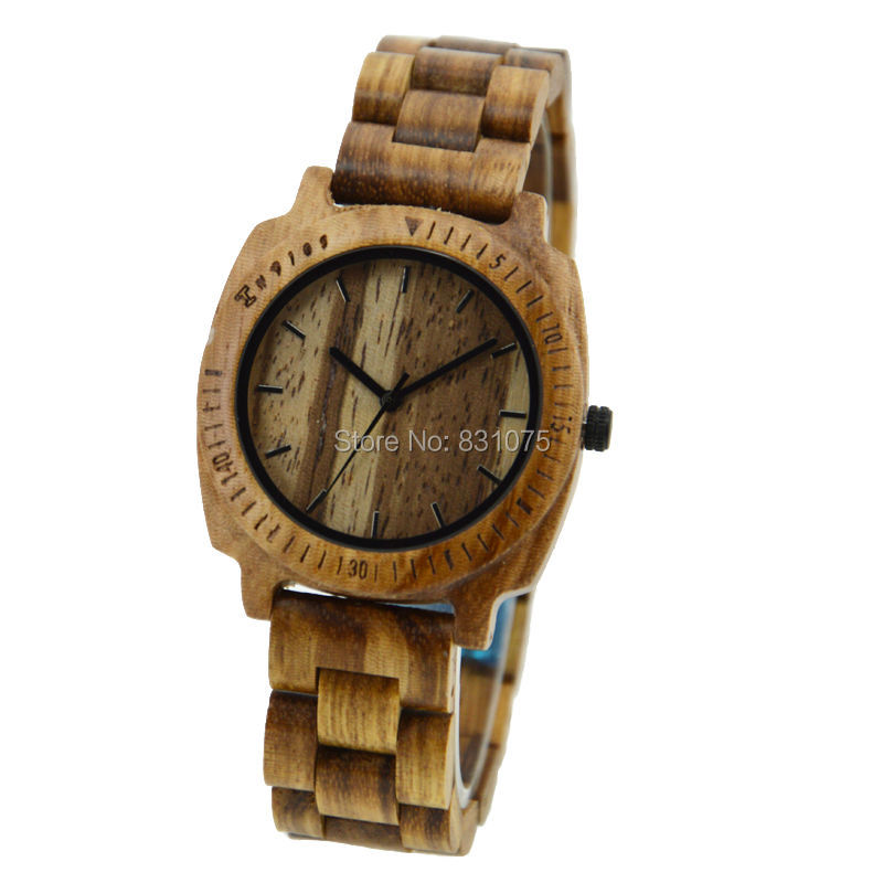 International Brand Luxury Design Wood Material Brand Designer Wood Watch Women Men Zebra Designer Watch