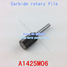 Metal duro fresas rotary rebabas de metal duro archivo rotativo desbarbado con un archivo de la cabeza de 14 mm modelo A1425M06