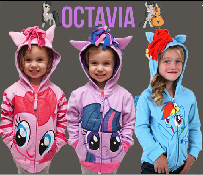 1PCS size 90 130 My little pony jacket Children s Coat Cute Girls Coat hoodies girls
