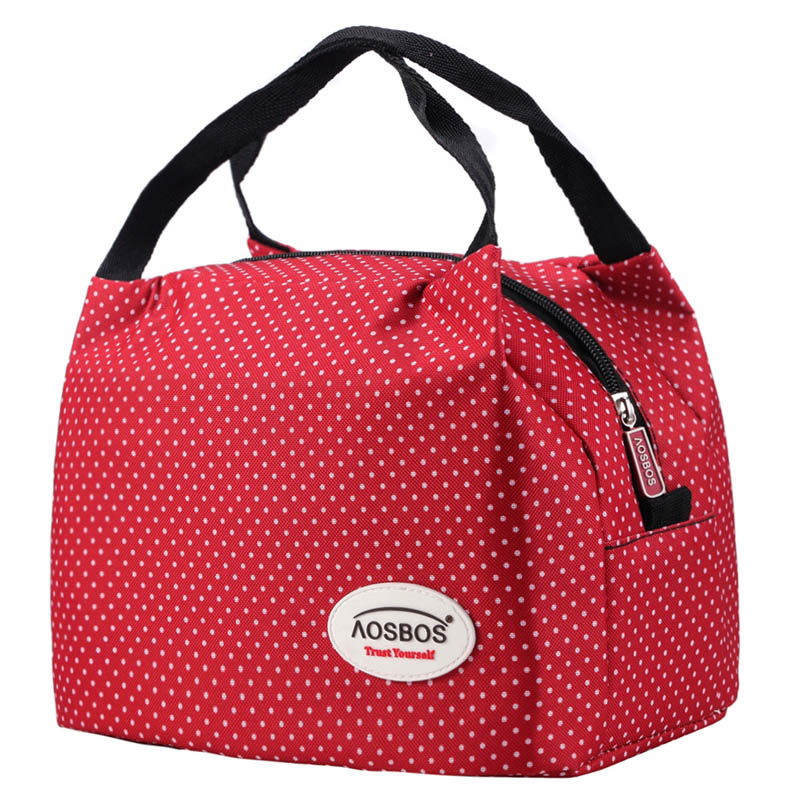 2016 New Fashion Portable Insulated Canvas lunch Bag Thermal Food Picnic Lunch Bags for Women kids