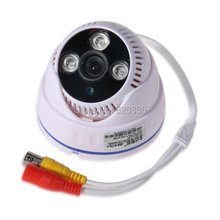White 1 3 CMOS 900TVL Array LED Night Version IR CUT 6mm Indoor Dome CCTV Security
