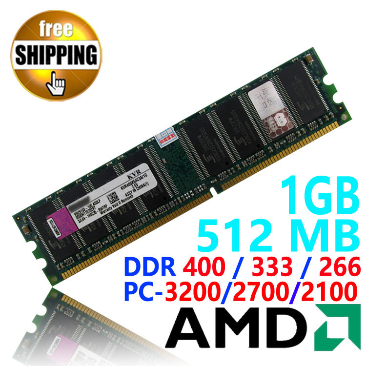 Brand ! New DDR1 DDR400 DDR 400 / PC3200 1GB 512MB for Desktop RAM Memory compatible with DDR 333MHz / 266 MHz AMD Motherboard
