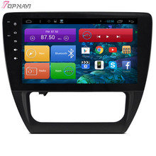 Top Free Shipping 10.2” Quad Core Android 4.4 Car GPS for VW Sagitar 2015 With Wifi Bluetooth Stereo Radio Audio Map 16GB Flash