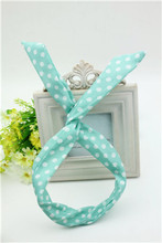 Cute Bunny Ear Elastic Hair Ties Ropes Camellias Spots Decorated Rubber Bands Fashion Hair Accessories Headwear