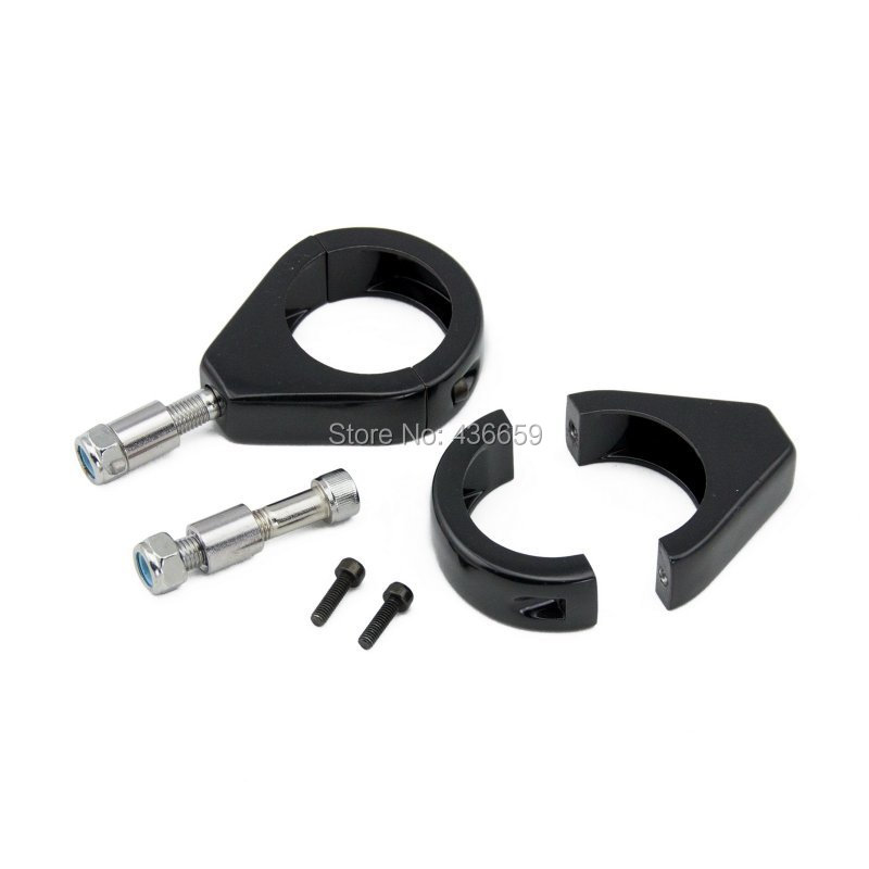 Motorcycle Black 39mm Turn Signal Fork Clamps For Harley XL Sportster 883 Models 1987 2015