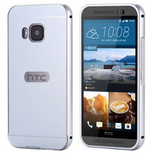 M9 Hole For HTC Logo 1mm Ultrathin Metal Aluminum Acrylic Hard Back Case For HTC One