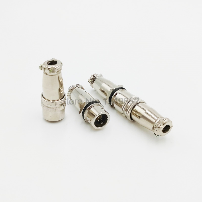 Davitu Connectors XS9 Aviation connector docking 9mm push-pull circular quick connector 2pin3pin4pin5pin Gold plated contact Male and Female plug Color: 3 Pin