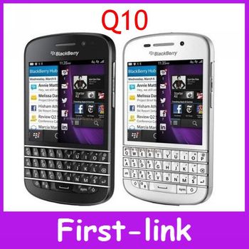 Blackberry Q10 первоначально открынный сотовый телефон GSM 4 г сети 8.0MP камера двухъядерный 2 г оперативной памяти 16 г ROM