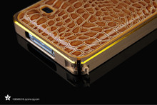 2015 Aluminum Crocodile Leather 5 colors Case For Samsung Galaxy S5 Cell Phone Hard Case Cover