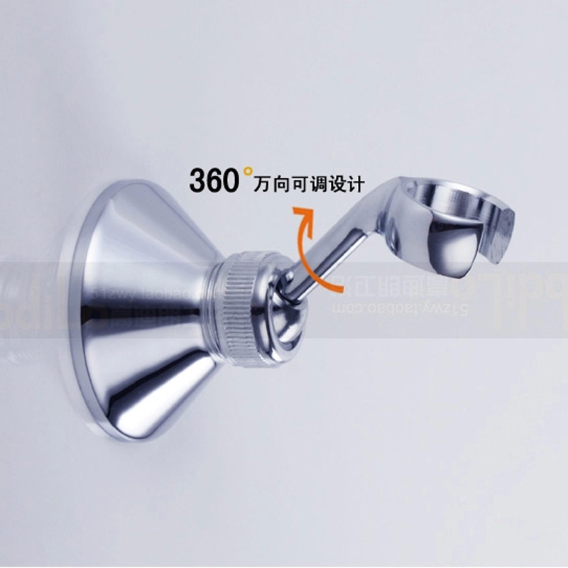 Free Shipping Solid Brass Handheld Shower Holder Bracket Chrome Finish Wall Mounted Adjustable angle