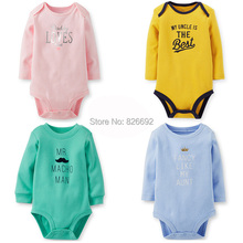 Hot Saling BodySuit Baby 100 Cotton Long Sleeve Newborn Jumpsuit Infant Children Carters Clothing For Boy