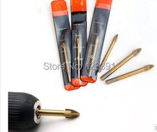 Revestimiento de estaño multifuncional cruzada de cerámica cemento drill bit cerámica vidrio broca abridor de 5 * 85 mm envío gratis venta