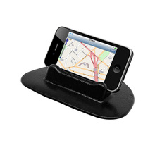 Universal phone cradle The new GPS navigation silica gel seat Car navigation holder console Flat seat