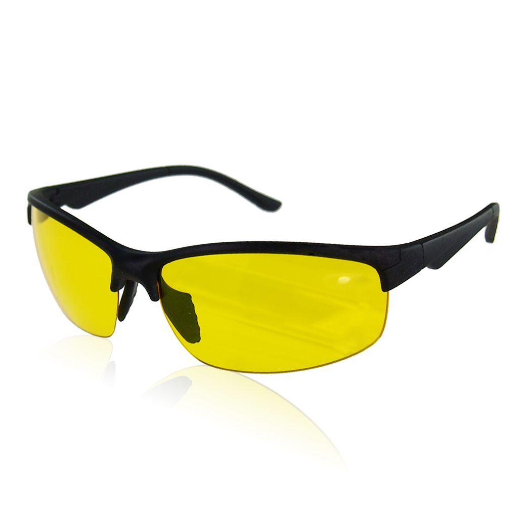 New arrival Plastic Resin HD High Definition Night Vision Glasses Driving Yellow Lens Classic Aviator UV400