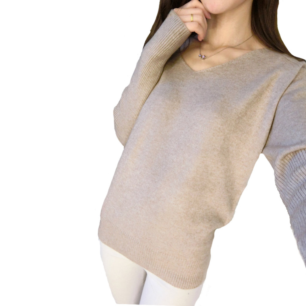 V NECK LOOSE STYLE SWEATER
