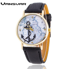 VANSVAR Fashion Anchor Watch Casual Women Wrist Watches Ladies Dress Watch Relogio Feminino Christmas Gifts 1827