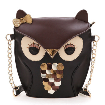 Гаджет  2015 new fashion women pu leather handbag cartoon bag owl fox shoulder bags women messenger bag None Камера и Сумки